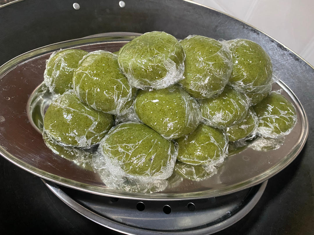 艾草青团、艾粑粑、艾糍、新鲜艾草制作