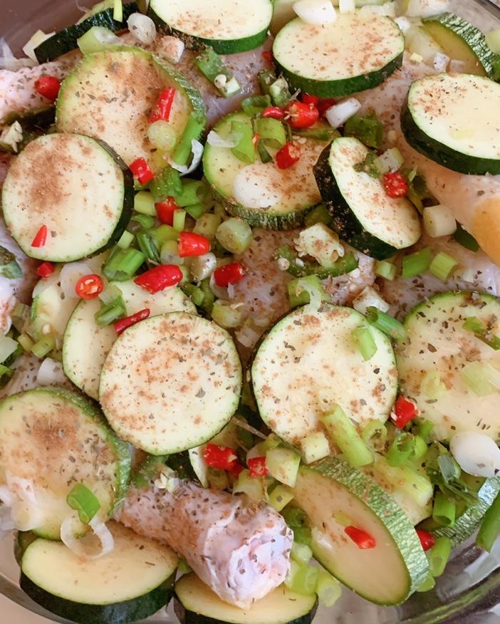 空气炸锅青椒香菇鸡胸丸子 减肥食谱