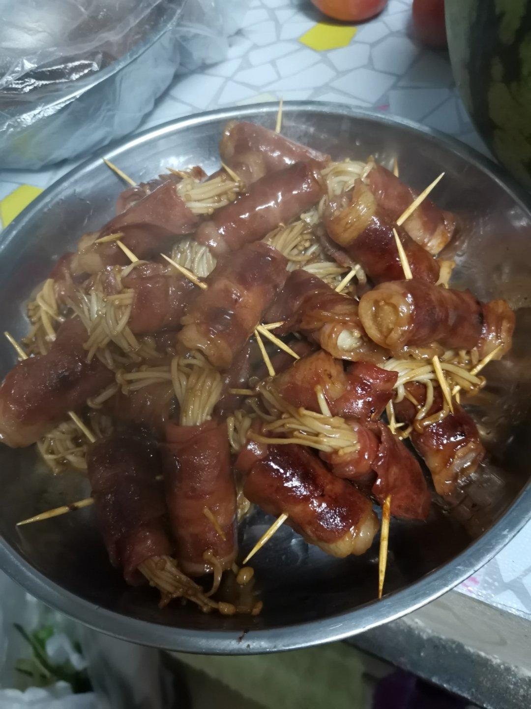 金针菇培根卷