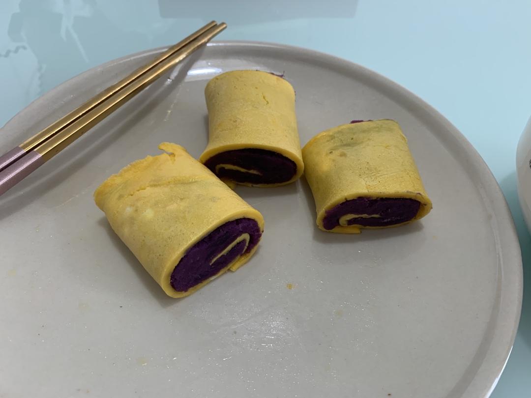 紫薯鸡蛋卷