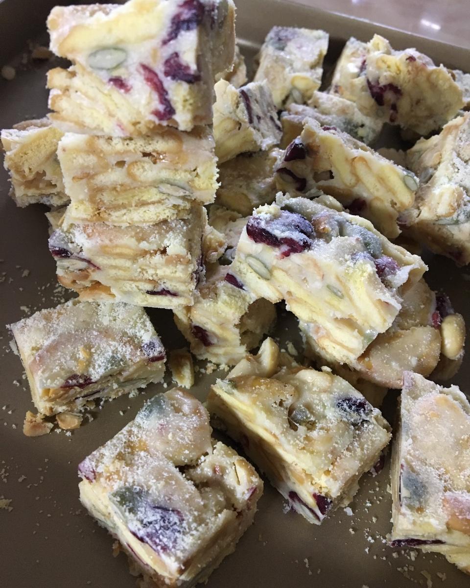 雪花酥～6种口味，简单做圣诞新年点心