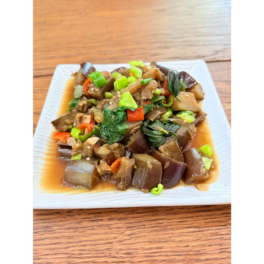 九层塔炒茄子