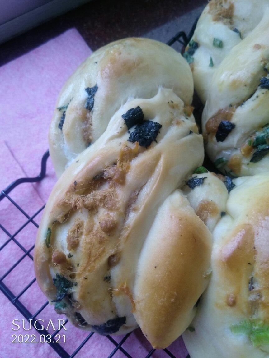 香葱肉松手撕面包_消耗沙拉酱