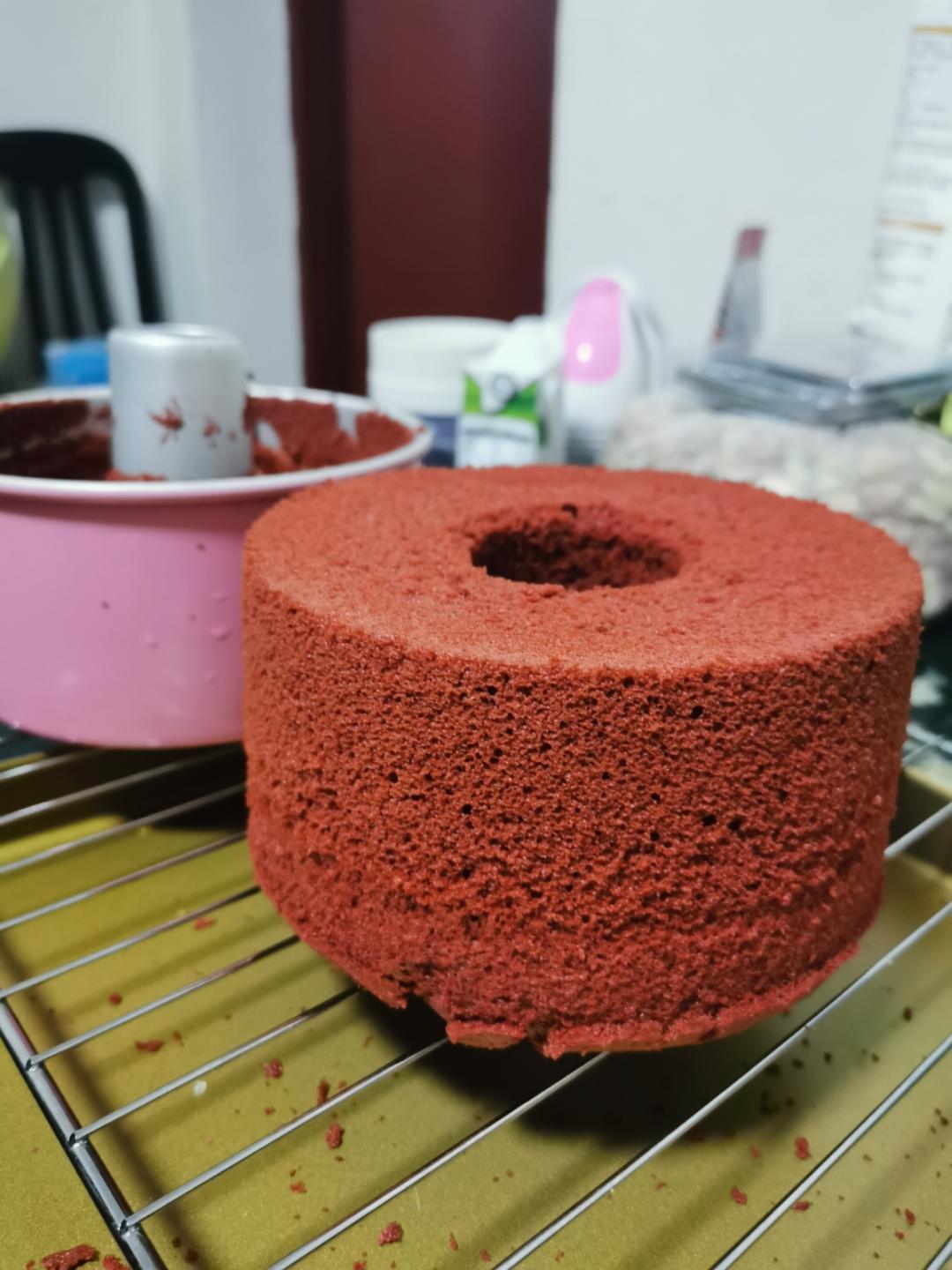暖心红丝绒蛋糕［6寸绵软戚风版 ］