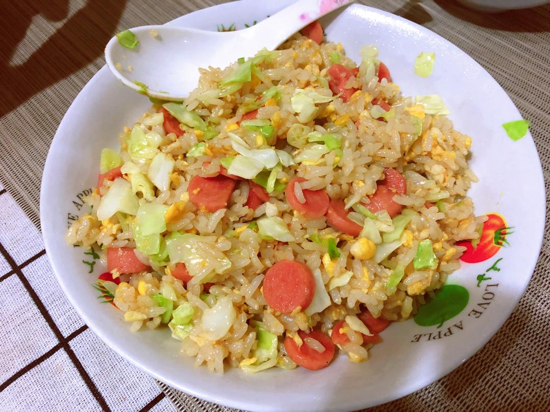雏田sisi做的包菜蛋炒饭