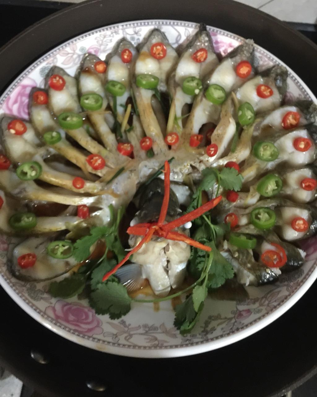清蒸孔雀开屏鱼