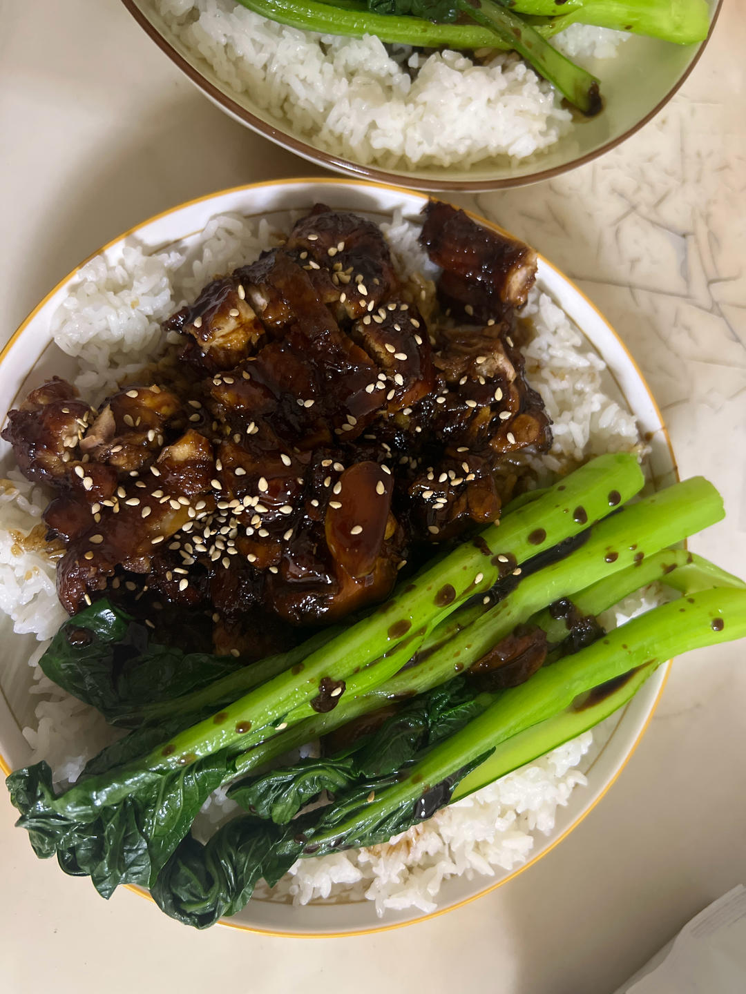 蜜汁好吃的蜜汁鸡腿饭