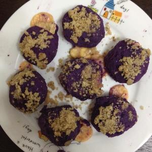 芝士牛奶紫薯球的做法 步骤1