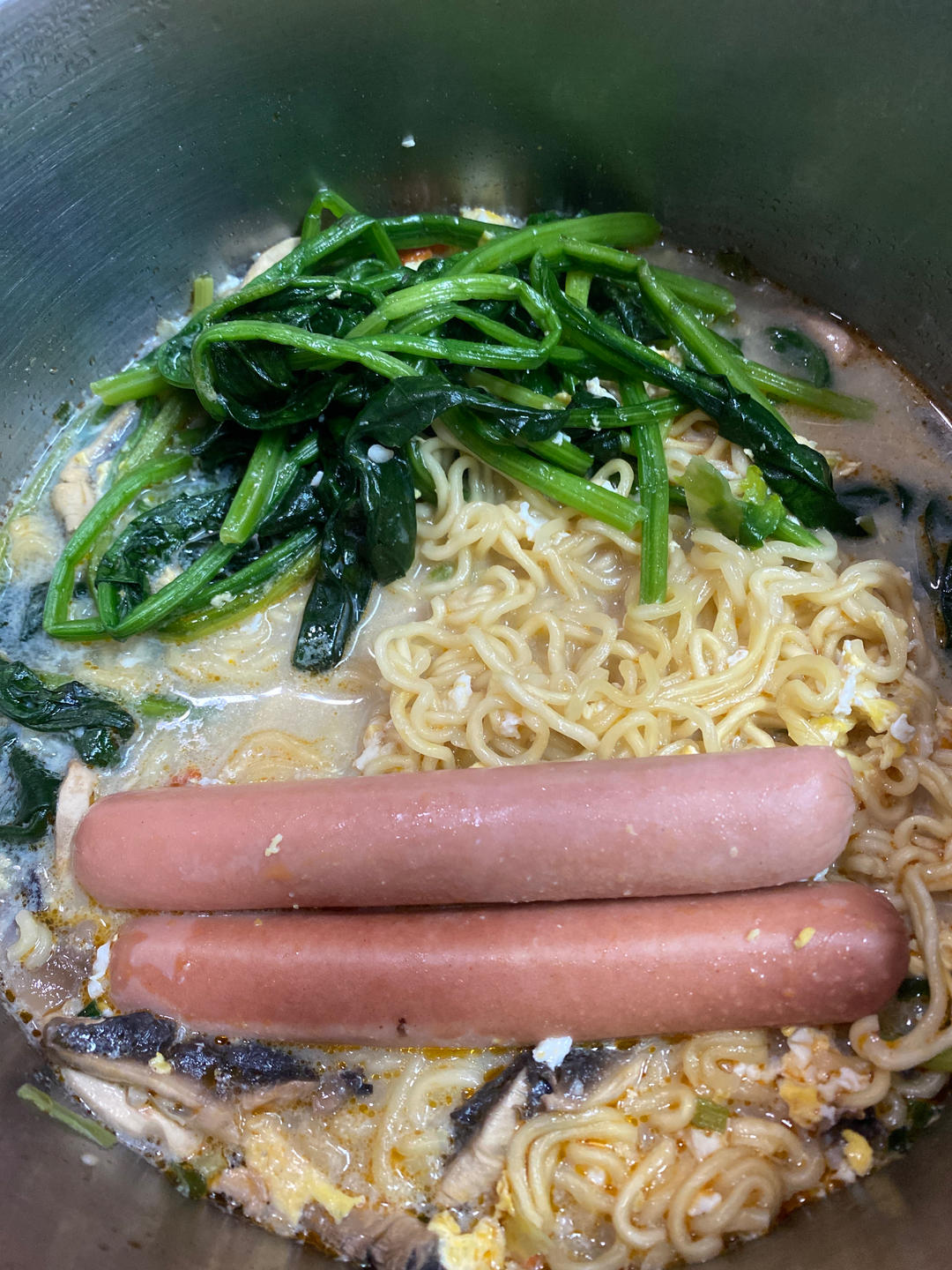 菠菜炝锅面