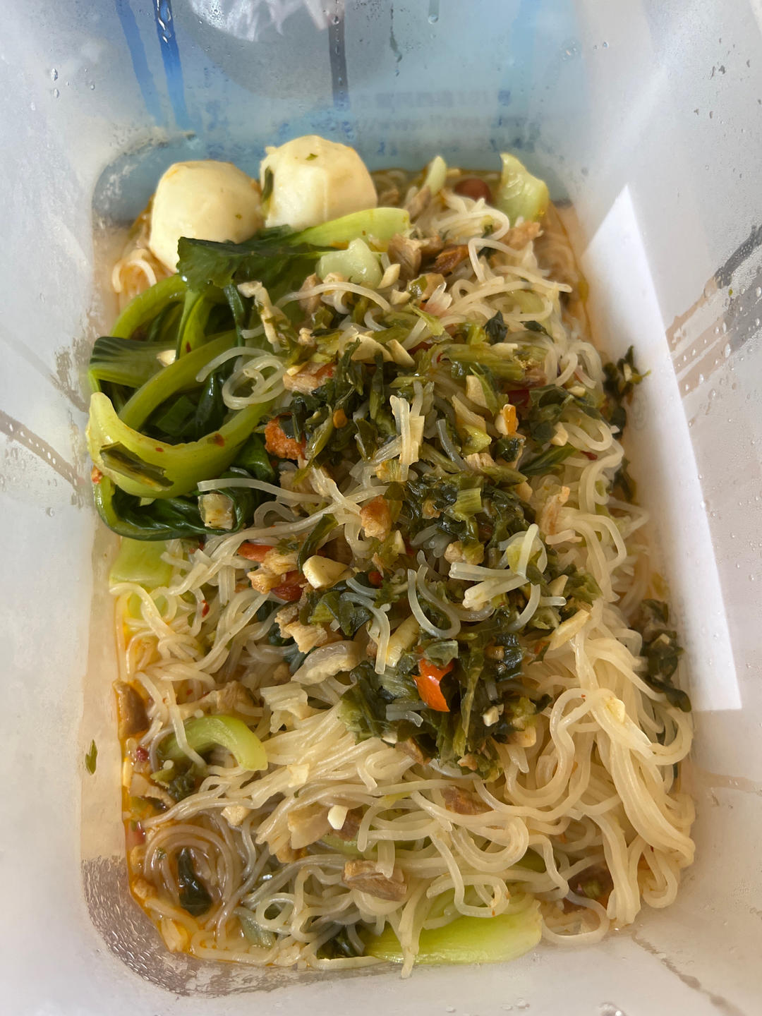 快手一人食❗️小锅肉沫米线