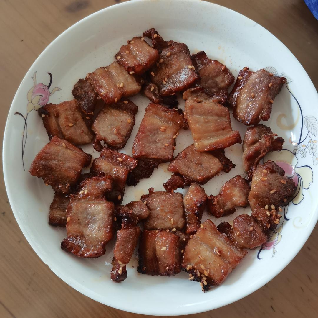 空气炸锅烤五花肉串及撒料粉
