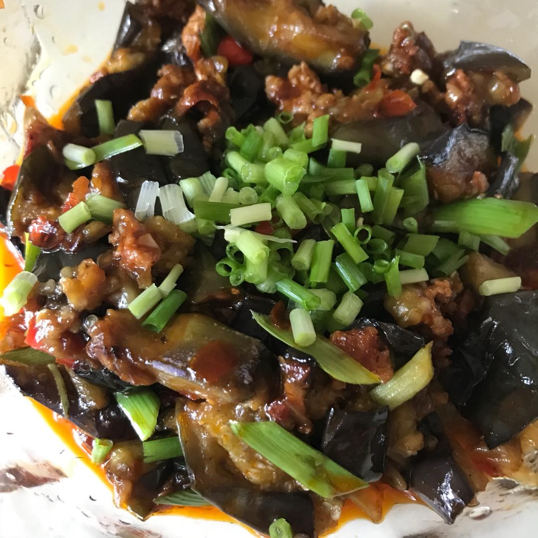 红烧肉沫茄子