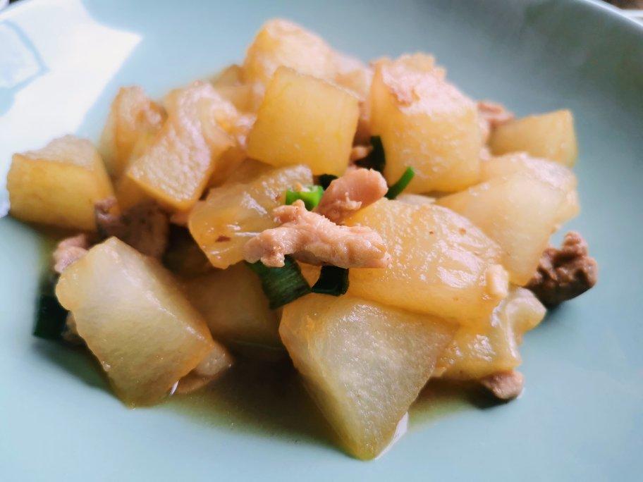 快手菜：冬瓜炒肉片（健康版）