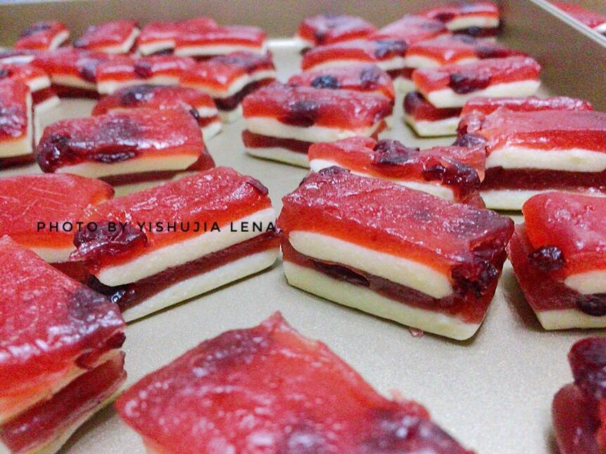 红红火火 新年糖果Candy双莓奶香糖 树莓蔓越莓牛奶软糖 低甜度 快手熬糖