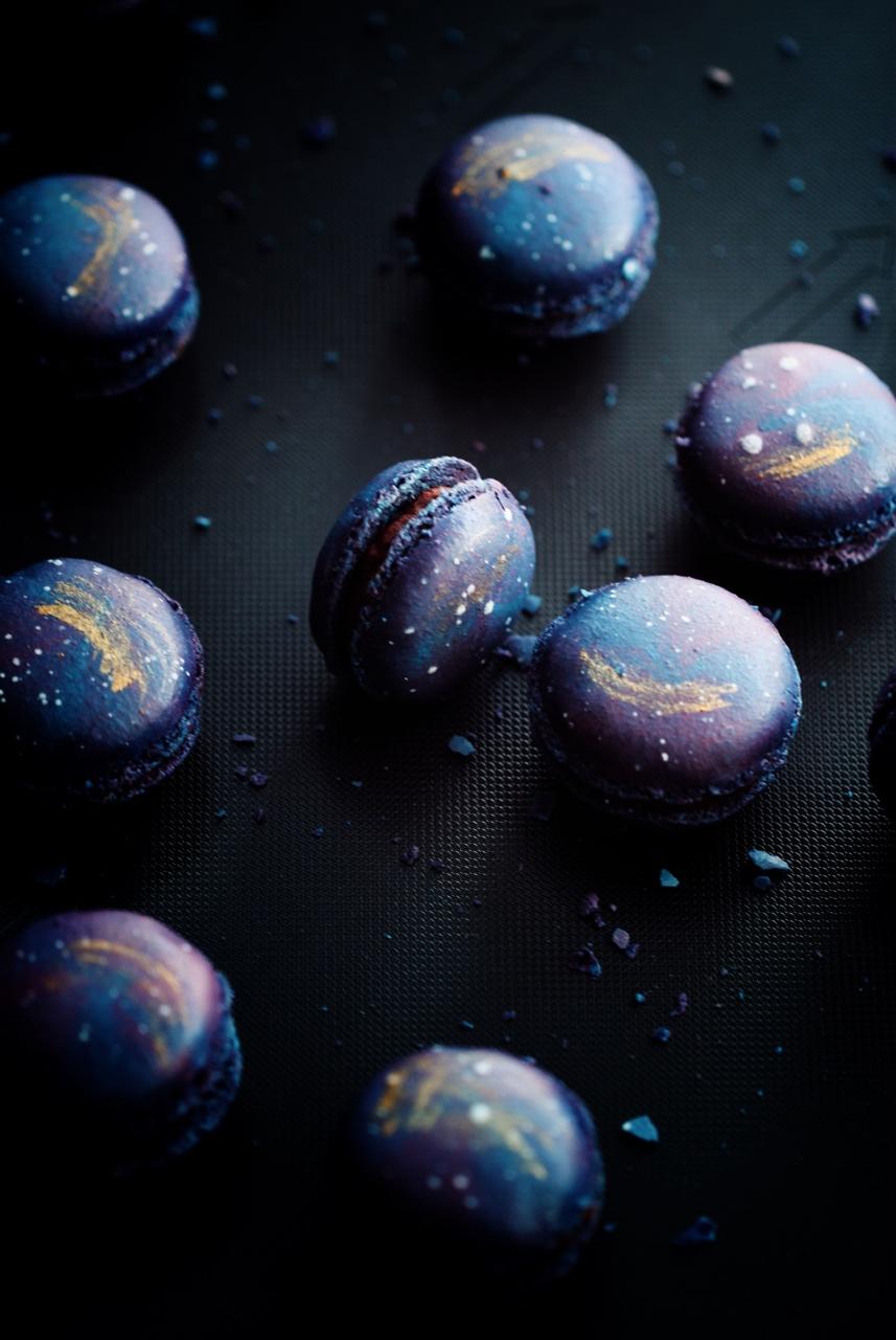 星空马卡龙制作方法(圣诞节彩蛋:饼身的制作)