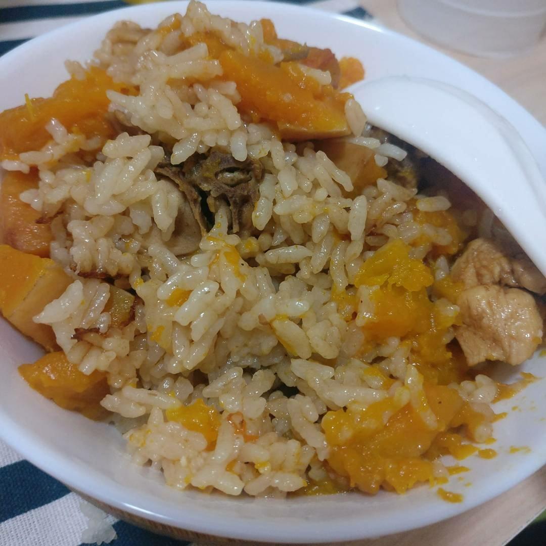 南瓜鸡肉饭