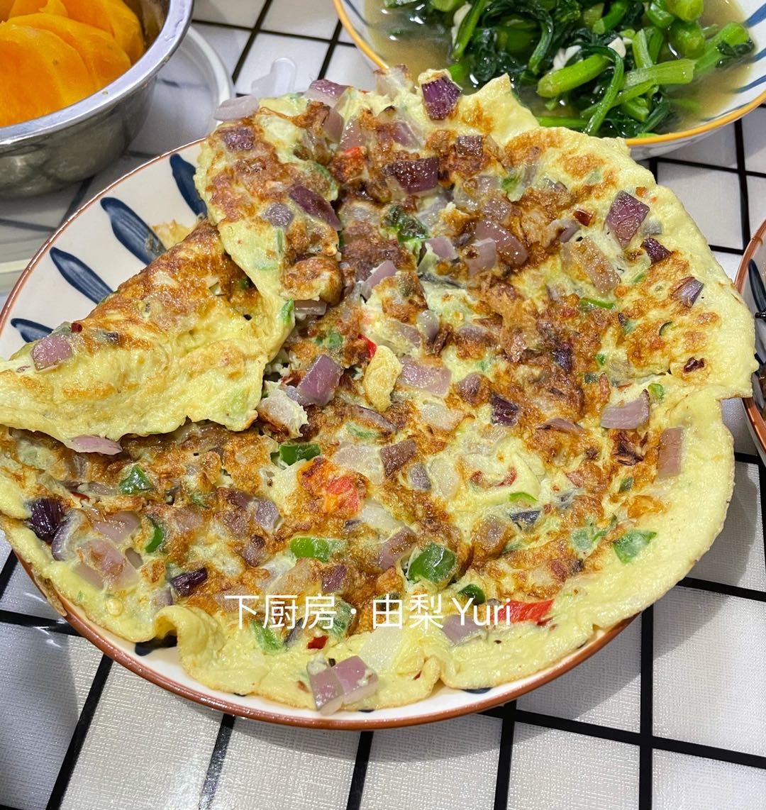 椒香洋葱煎蛋饼