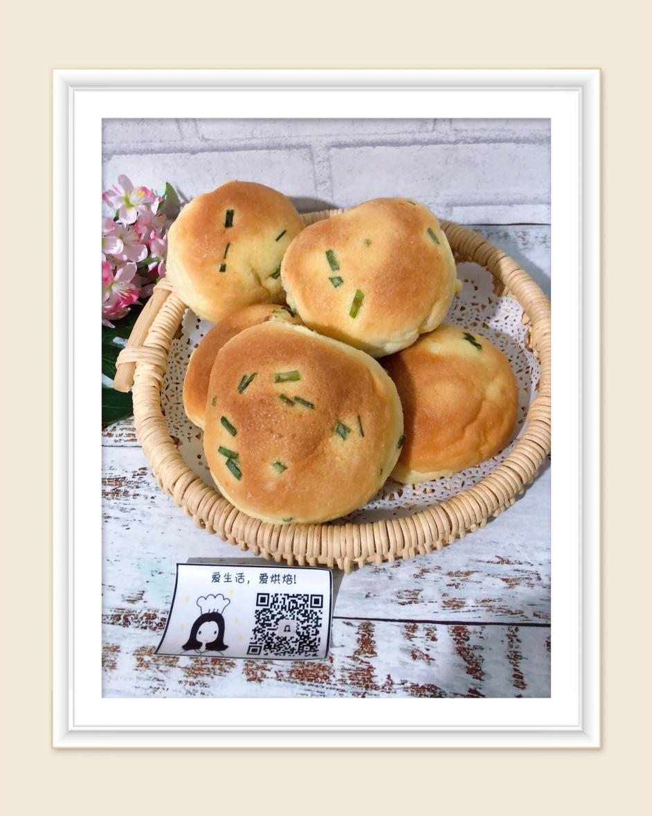 葱香肉松墨西哥面包（波兰种+烫种）