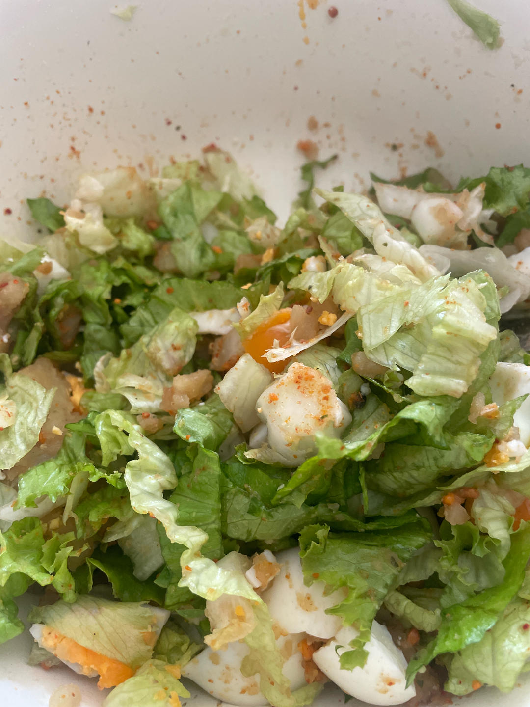 土豆 鸡蛋 生菜 沙拉