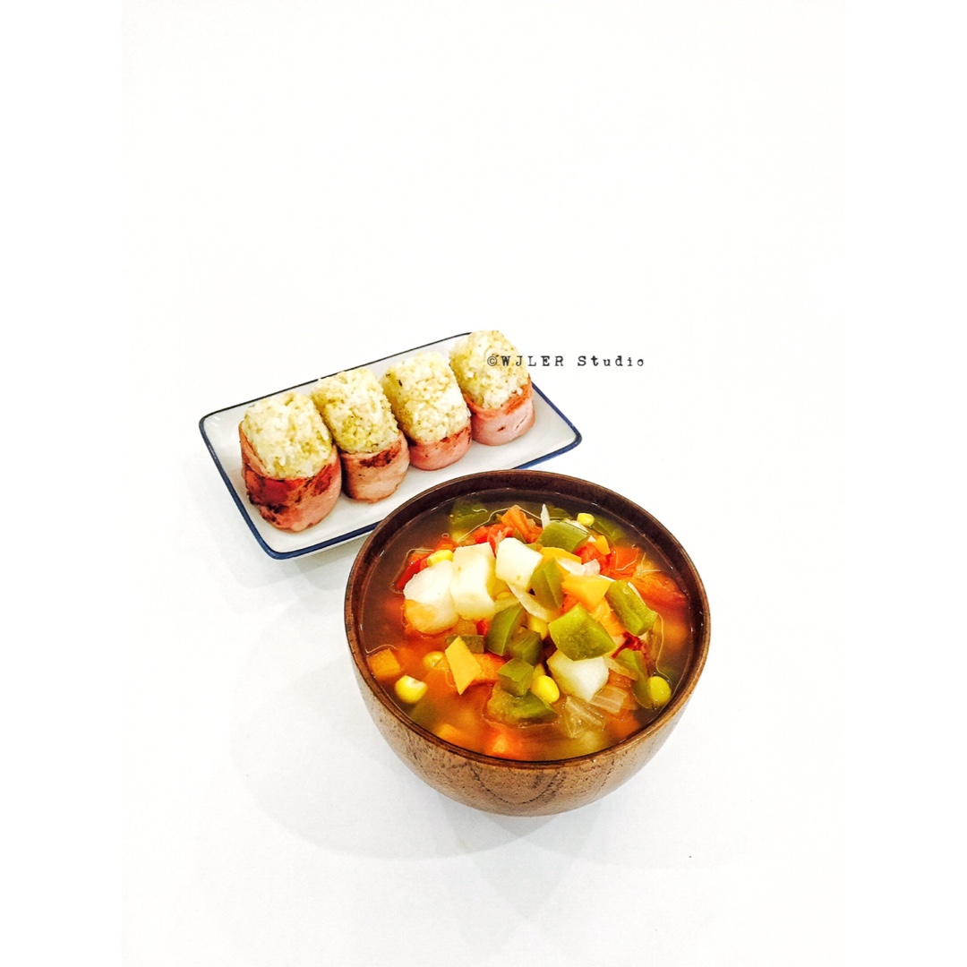 彩虹蔬菜汤 素食者的最爱