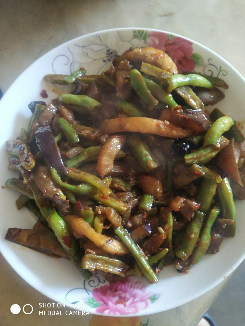 豆角烧茄子