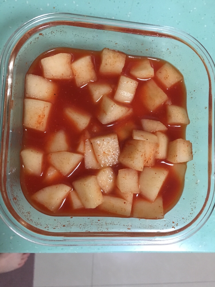 白萝卜块——泡菜的做法