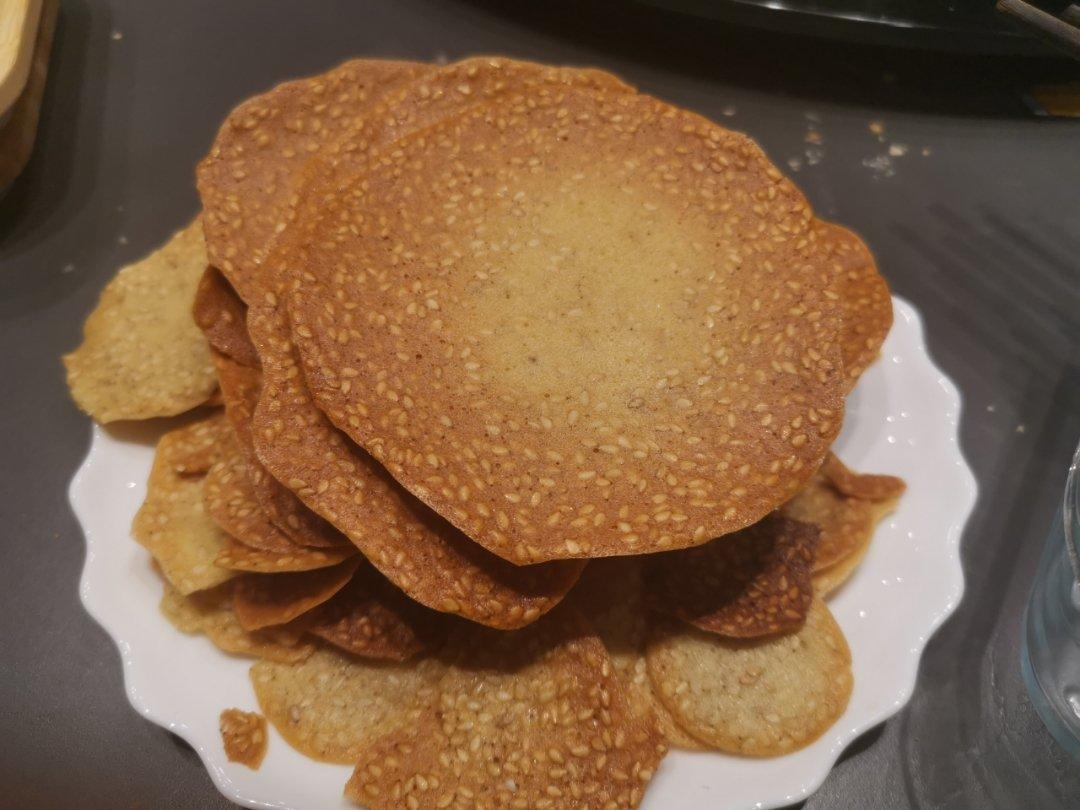 芝麻薄脆蛋白饼干