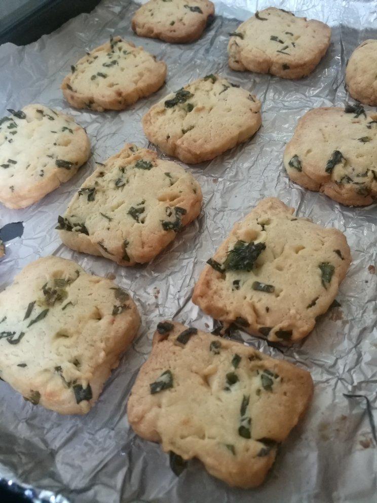 低糖版香葱曲奇，香葱饼干，咸饼干，含热量计算