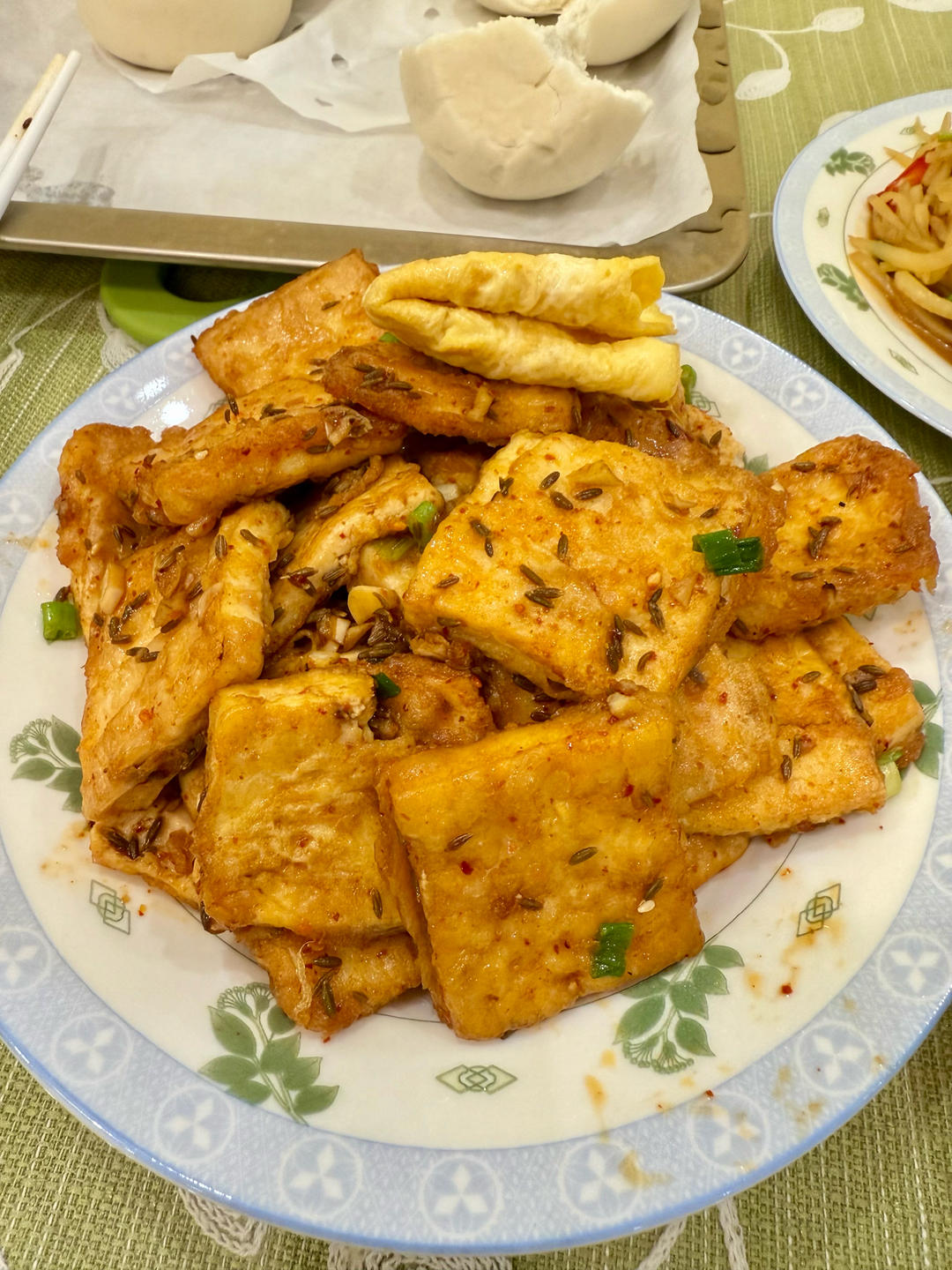 🔥脆皮孜然豆腐❗新手秒会的下饭好菜😋