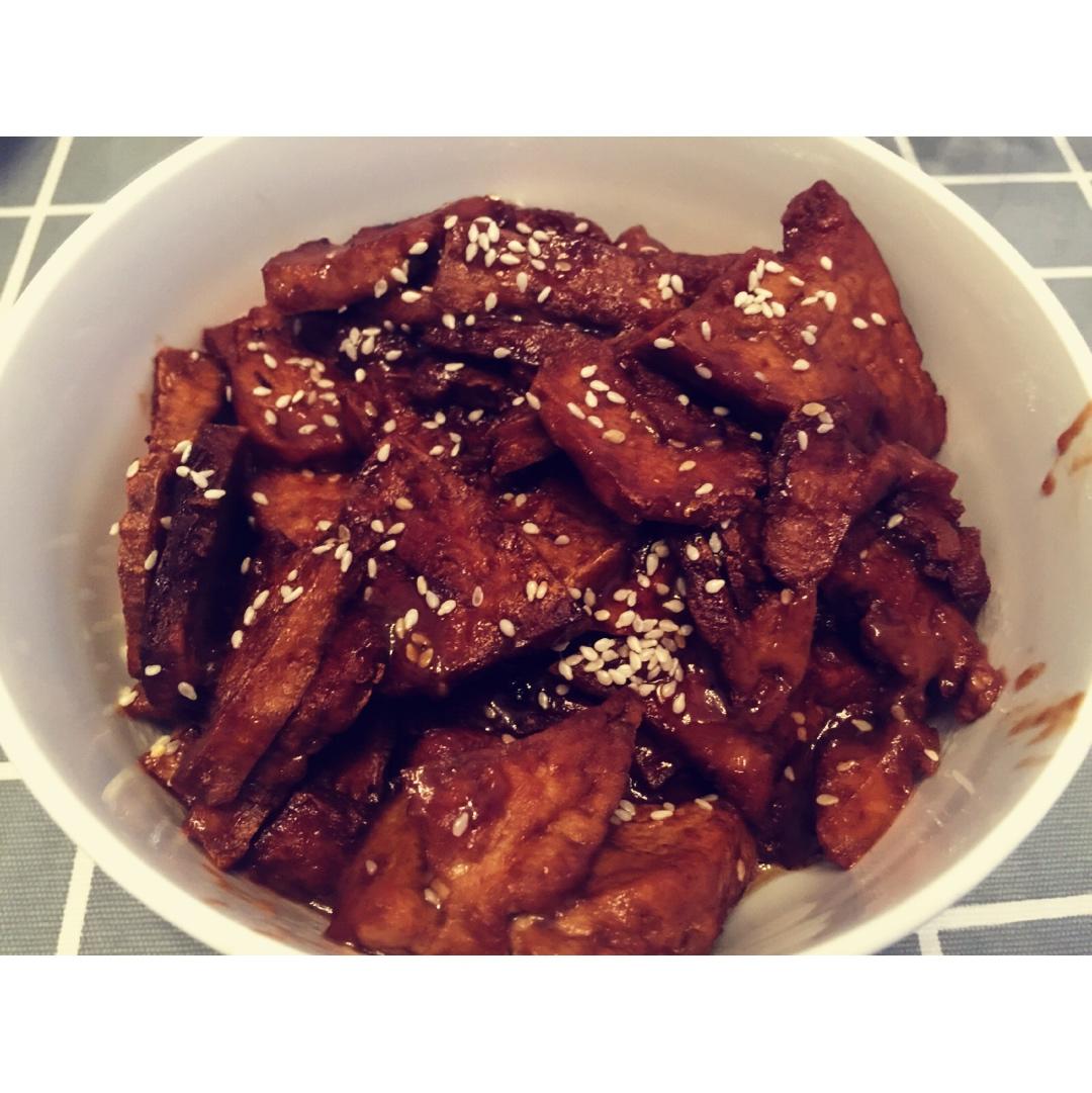 蜜汁豆干
