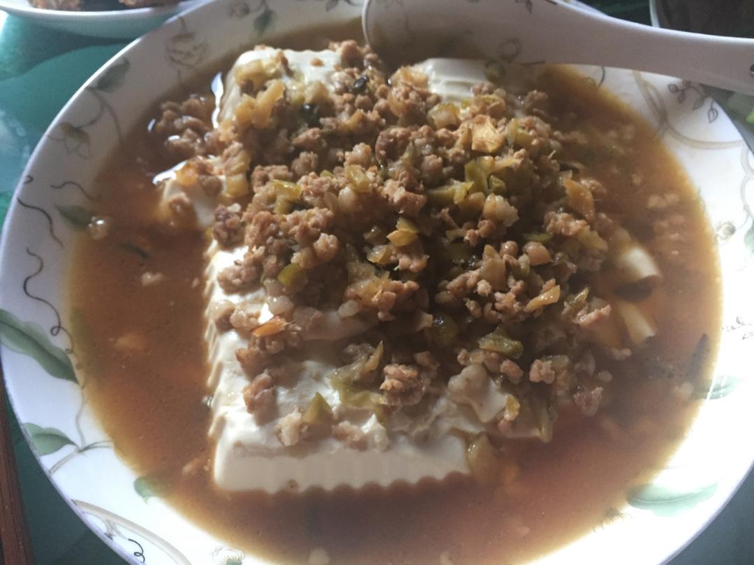 肉末蒸豆腐