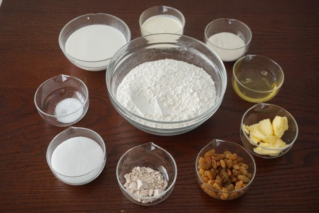 纯奶手撕吐司的做法 步骤1