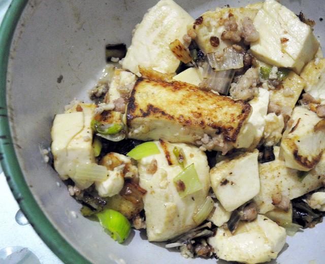 肉沫煎豆腐的做法