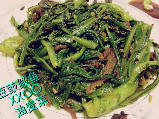 豆豉鲮鱼油麦菜