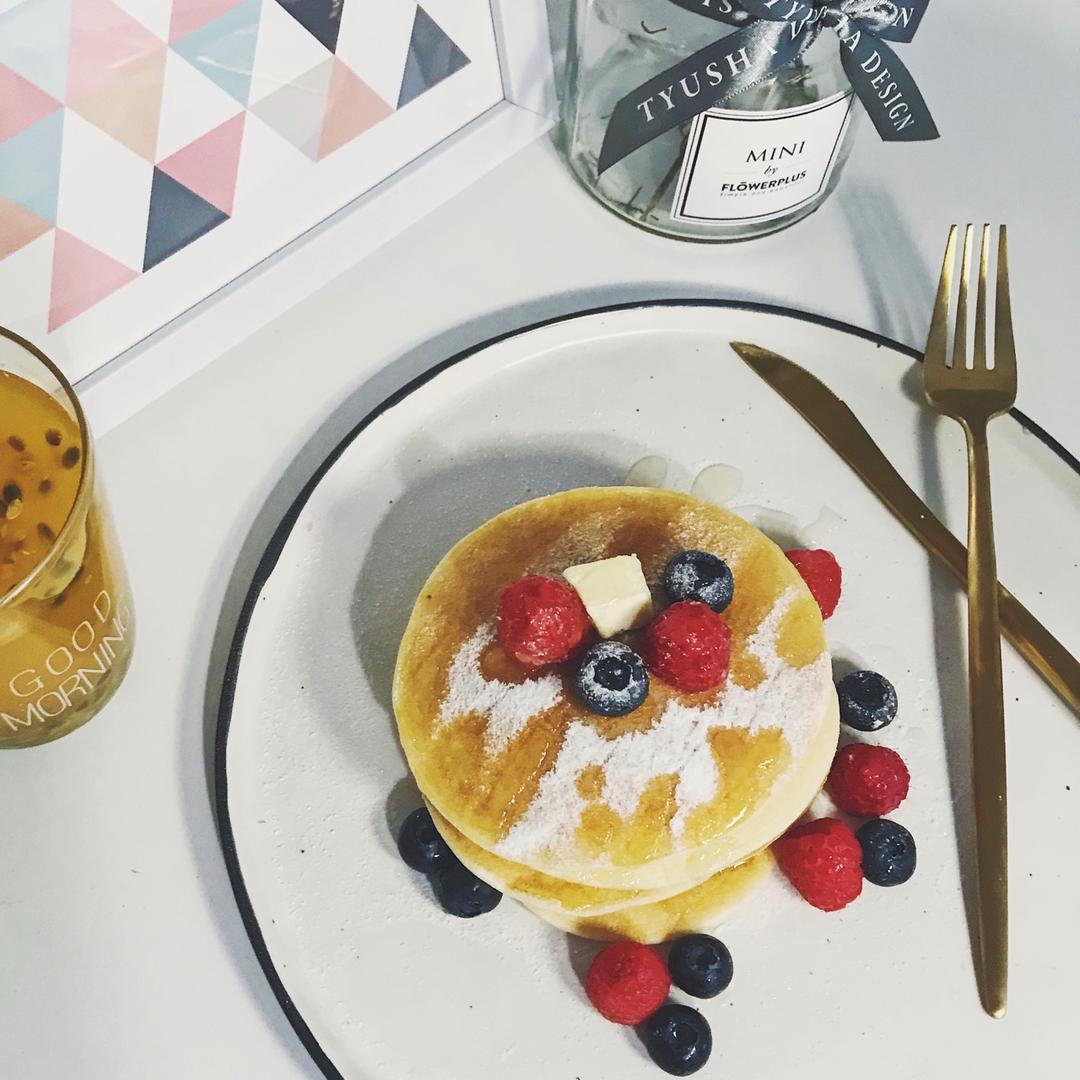 超级简单pancake【无黄油健康版】