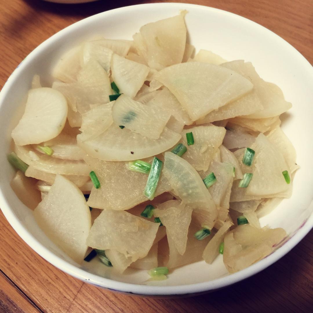 清炒白萝卜