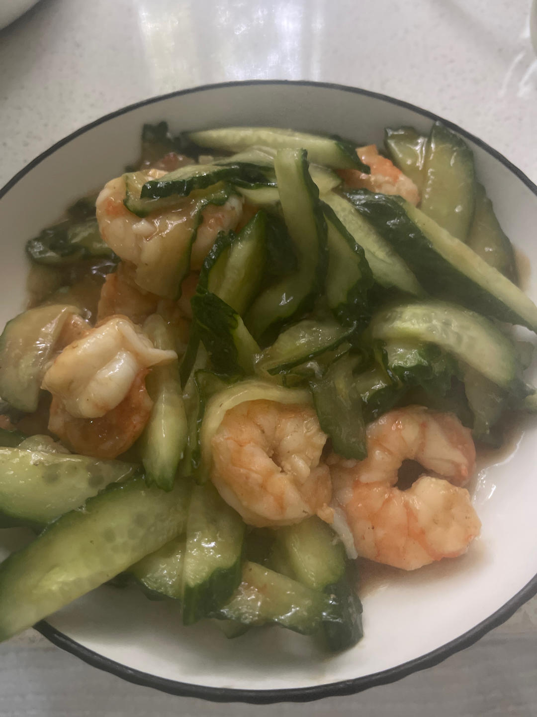 独食快手菜——青瓜炒虾仁