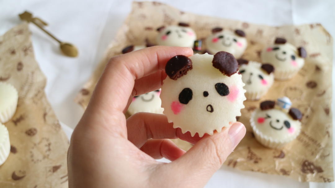 QQ软软熊猫宝宝蒸米糕，宝宝最爱营养早餐