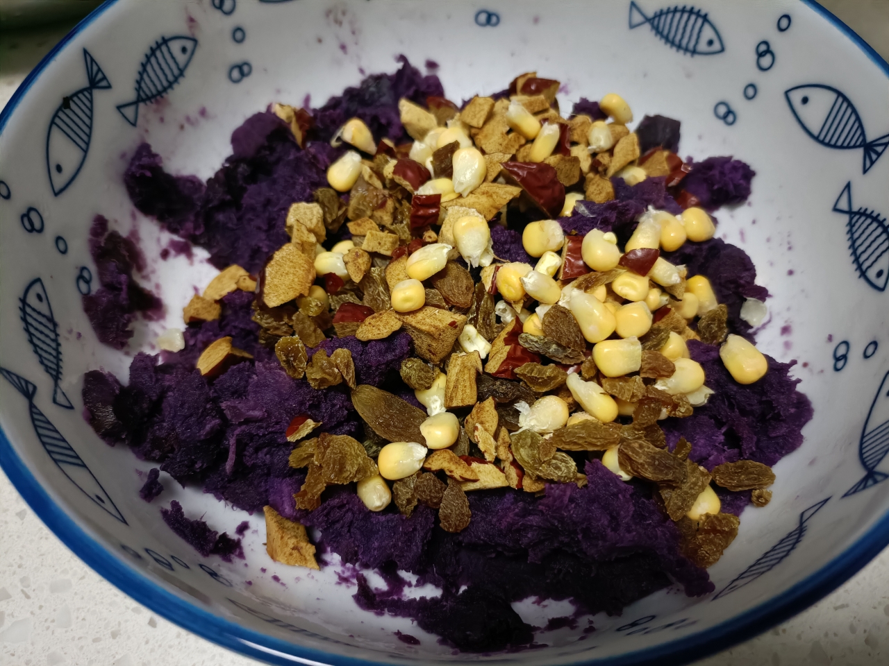 低脂饱腹的紫薯粘豆包的做法 步骤4