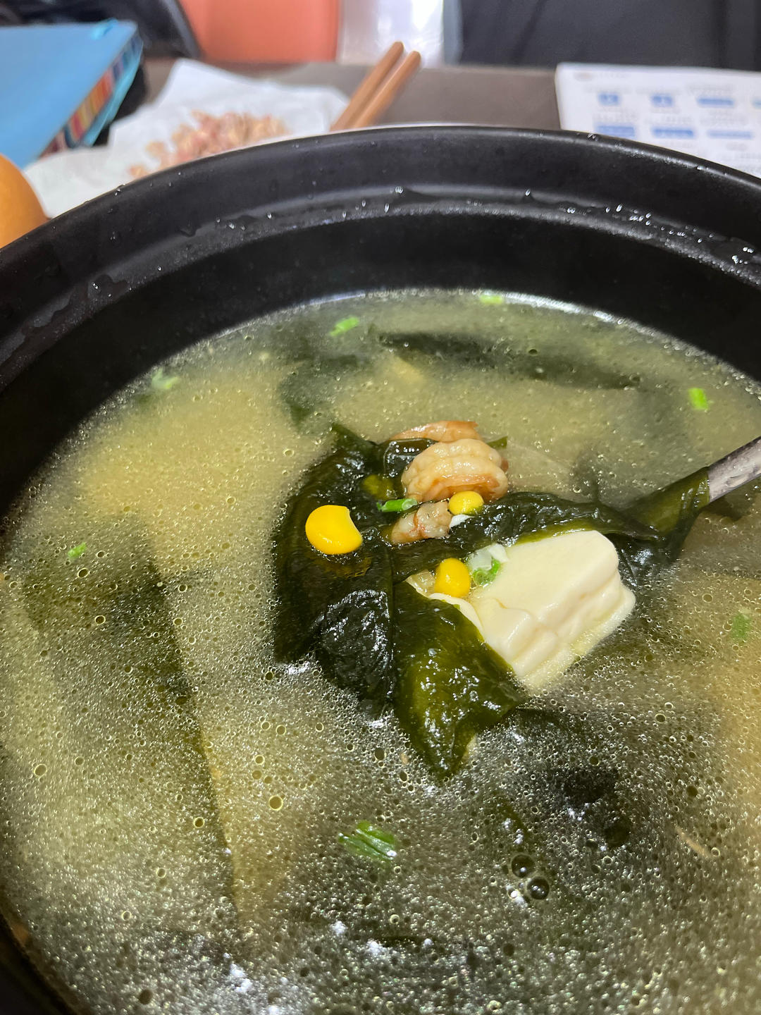 🔥超级好喝的虾仁海带豆腐汤～低脂美味还营养