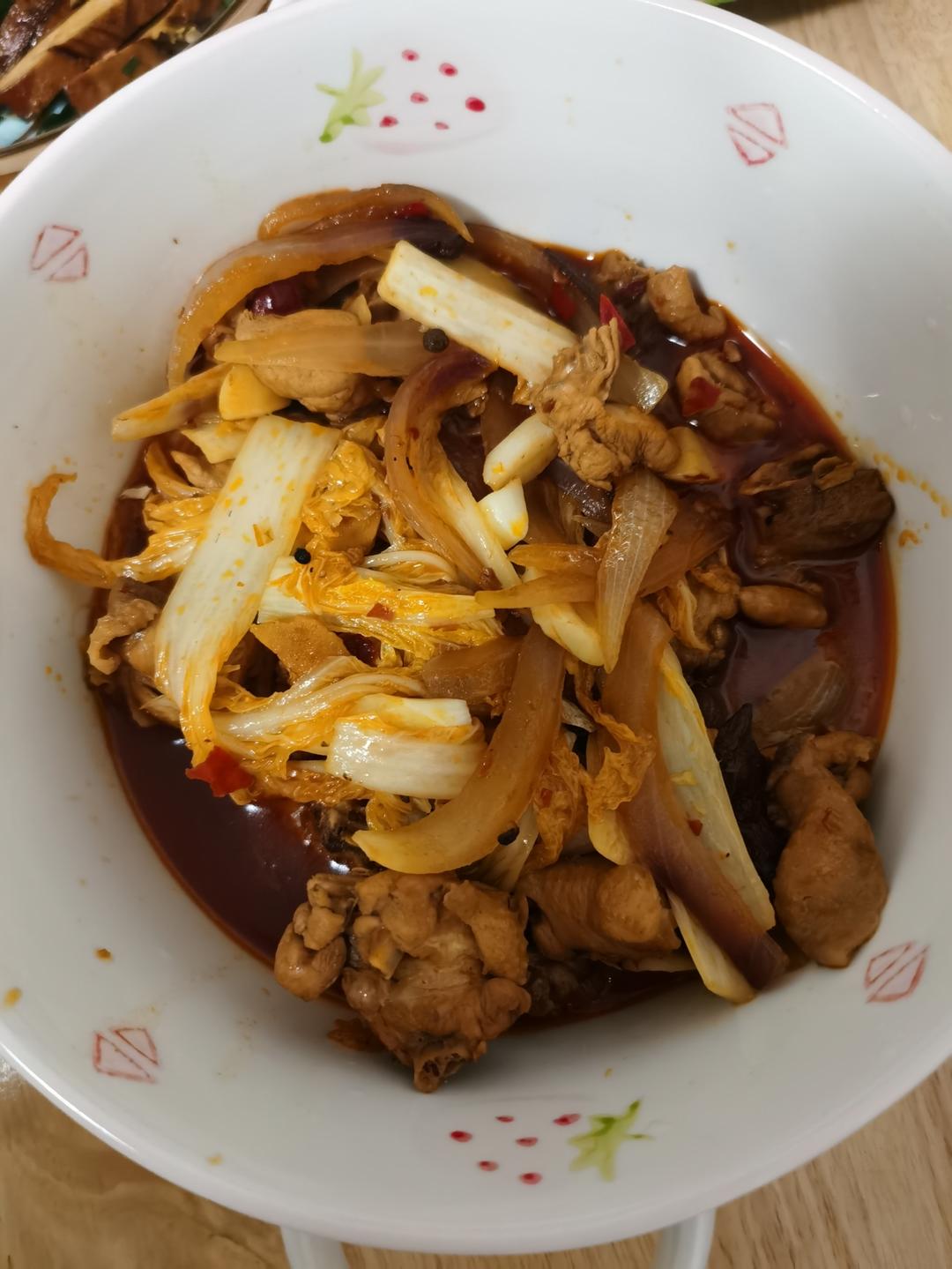 比店里好吃的重庆鸡公煲！