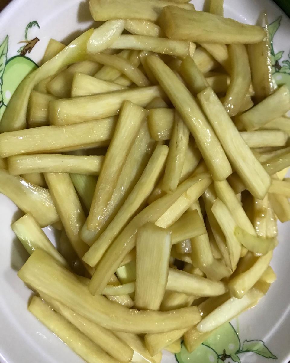快手干煸茭白