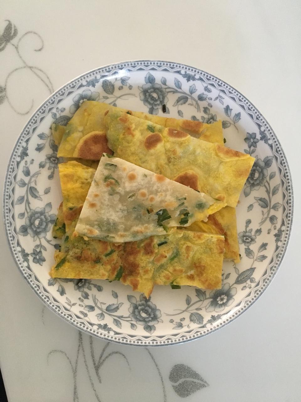 鸡蛋葱油饼                  （更新饼坯保存方法）