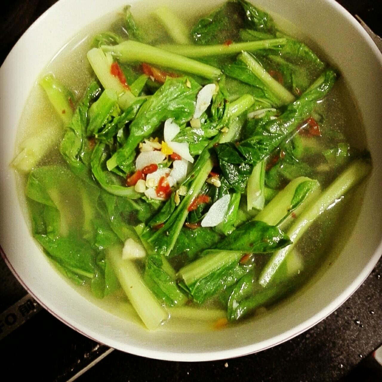 水煮白菜苔