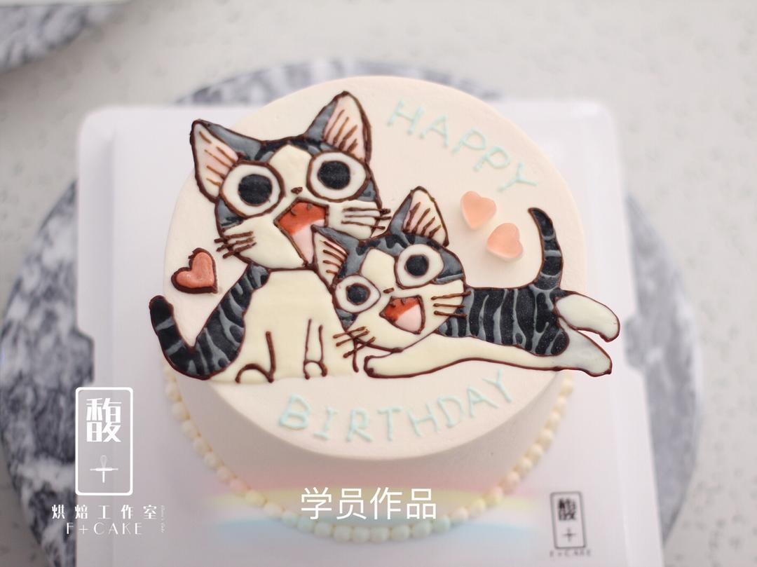 Claire的手绘蛋糕