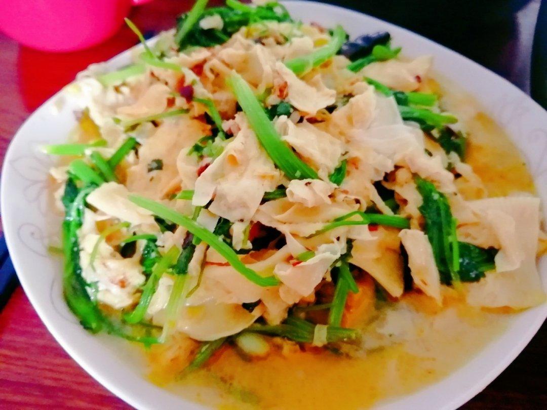 香菜豆皮