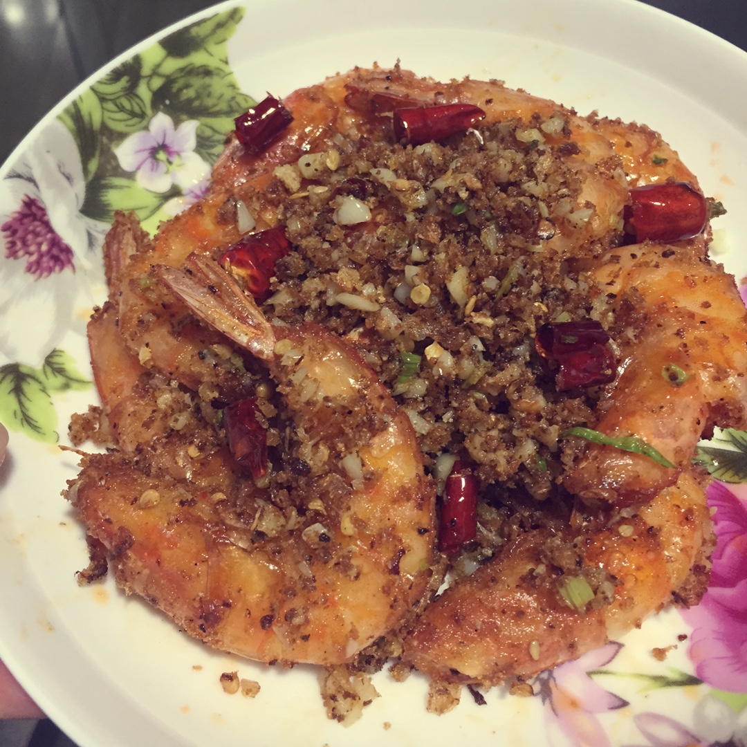 蒜蓉椒盐虾