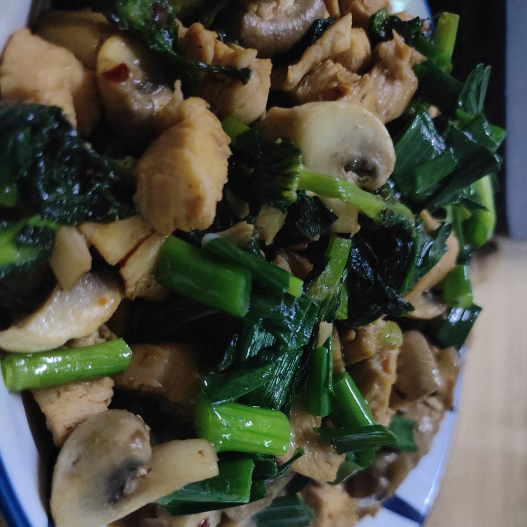 口蘑鸡胸肉