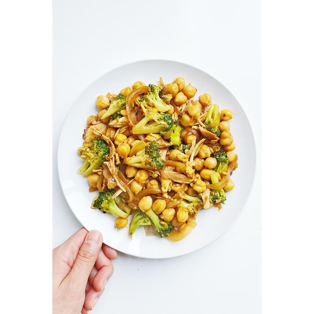 番茄孜然鸡炖鹰嘴豆【健康一锅端】