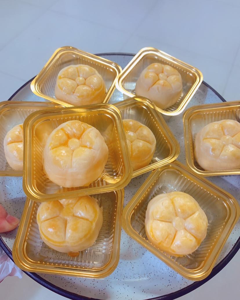 流心奶黄月饼（无吉士粉/转化糖浆版本）【曼食慢语】